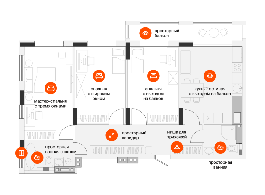 планировки ЖК Крылья