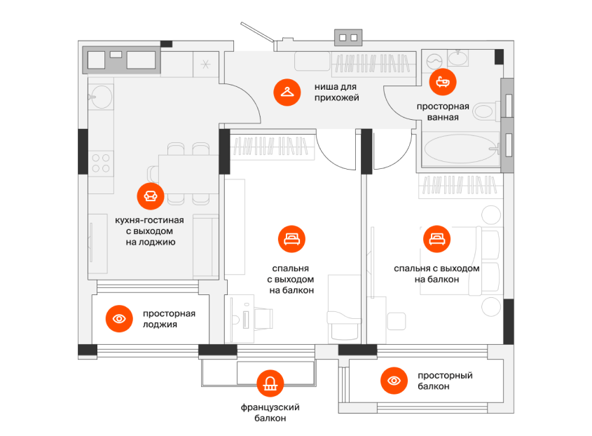 планировки ЖК Крылья
